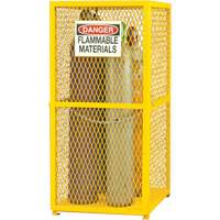 Armoire de rangement pour bouteilles &agrave; gaz, nbre de bouteilles: 9, 30" , 30" , 71-3/4" , Jaune Sidevic Inc.
