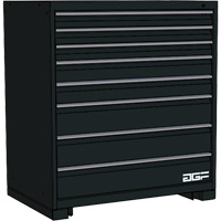 Armoire &agrave; tiroirs modulaire, 8 tiroirs, 30" la x 28" p x 40" h, Noir Sidevic Inc.