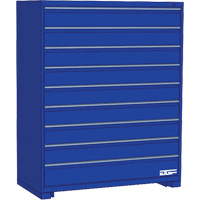 Armoire &agrave; tiroirs modulaire, 9 tiroirs, 60" la x 28" p x 60" h, Bleu Sidevic Inc.