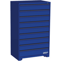 Armoire &agrave; tiroirs modulaire, 9 tiroirs, 36" la x 24" p x 60" h, Bleu Sidevic Inc.