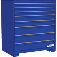 Armoire &agrave; tiroirs modulaire, 8 tiroirs, 60" la x 28" p x 40" h, Bleu Sidevic Inc.