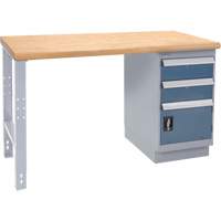 Industrial Duty Workbench, Door w/ Drawer Combination, 1000 lbs. Cap., 36" W x 72" D, 34" H Sidevic Inc.