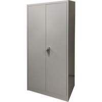 Armoire de rangement, Acier, 4 Tablettes, 66" h x 30" la x 15" P, Gris Sidevic Inc.