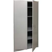 Armoire de rangement, Acier, 4 Tablettes, 78" h x 36" la x 24" P, Gris Sidevic Inc.