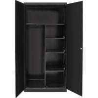 Armoire de rangement combin&eacute;e, 36" la x 18" p x 72" h, Noir Sidevic Inc.