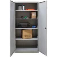 Armoires de rangement Hi-Boy, Acier, 4 Tablettes, 72" h x 36" la x 18" P, Gris Sidevic Inc.