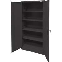 Storage Cabinet, Steel, 4 Shelves, 78" H x 36" W x 24" D, Black Sidevic Inc.