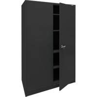 Storage Cabinet, Steel, 4 Shelves, 78" H x 48" W x 24" D, Black Sidevic Inc.