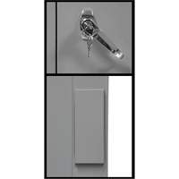Armoire de rangement &agrave; hauteur de comptoir, Acier, 2 Tablettes, 42" h x 30" la x 15" P, Gris Sidevic Inc.