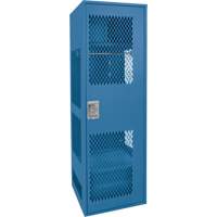 Casier pour &eacute;quipement avec porte, Acier, 24" la x 18" p x 72" h, Bleu fonc&eacute; Sidevic Inc.
