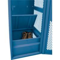 Casier pour &eacute;quipement avec porte, Acier, 24" la x 18" p x 72" h, Bleu fonc&eacute; Sidevic Inc.