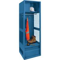 Casier pour &eacute;quipement, Acier, 24" la x 18" p x 72" h, Bleu fonc&eacute; Sidevic Inc.