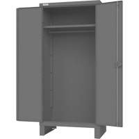 Armoire avec barre de suspension et portes encastr&eacute;es standards , Acier, 78" h x 36" la x 24" P, Gris Sidevic Inc.