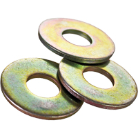 Rondelle plate USS, Zinc jaune, 3/8" Sidevic Inc.