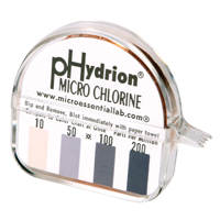 Papier r&eacute;actif Hydrion Chlorine Phydrion CM-240 Sidevic Inc.