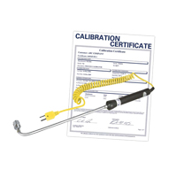 Sonde thermocouple de surface &agrave; angle droit avec certificat de calibration, 500 °C (932°F) Temp. max. Sidevic Inc.