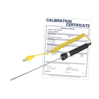Sonde thermocouple pour l'air/gaz avec certificat de calibration, 900 °C (1652°F) Temp. max. Sidevic Inc.