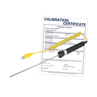 Sonde thermocouple &agrave; immersion avec certificat de calibration, 600 °C (1112°F) Temp. max. Sidevic Inc.