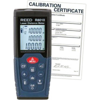Laser Distance Meter with Calibration Certificate, 1.92" - 328' (5 cm - 100 m) Range, Digital (Electronic) Sidevic Inc.