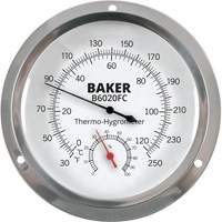 Dial Thermo-Hygrometer, 0% - 100% RH, 30 - 250°F (0 - 120°C) Sidevic Inc.