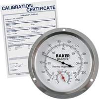 Dial Thermo-Hygrometer with ISO Certificate, 0% - 100% RH, 30 - 250°F (0 - 120°C) Sidevic Inc.