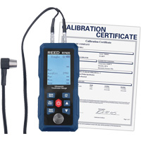 Thickness Gauge with Calibration Certificate, Digital Display, Ultrasound, 0.04" - 11.8" (1 mm - 300 mm) Range Sidevic Inc.