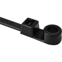 1-Piece Screw Mount Cable Ties, 12-2/5" Long, 50 lbs. Tensile Strength, Black Sidevic Inc.