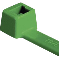 UL Rated PA66 Cable Ties, 4" Long, 18 lbs. Tensile Strength, Green Sidevic Inc.