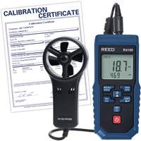 R4100 Vane Thermo-Anemometer with Air Volume with Calibration Certificate, Data Logging, 0.4 - 30 m/sec Air Velocity Range Sidevic Inc.