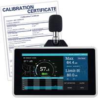 Desktop/Wall Mount Sound Level Meter with Calibration Certificate, 30 - 130 dB Measuring Range Sidevic Inc.