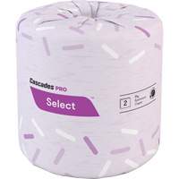 Papier hygi&eacute;nique Pro Select, 2 Pli, 500 Feuilles/Rouleu, Blanc Sidevic Inc.