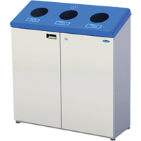 Stand Alone Recycling Stations, Bulk, Steel, 53.1 US Gal. Sidevic Inc.
