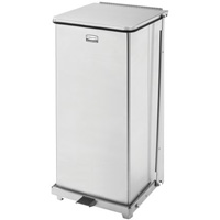 Defenders&reg; Square Step Can with Liner, Stainless Steel, 13 US gal. Capacity Sidevic Inc.