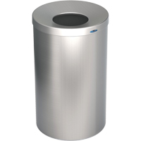 R&eacute;cipient &agrave; d&eacute;chets pour halls, Acier inoxydable, 33 gal. US Sidevic Inc.