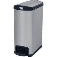 Slim Jim&reg; Waste Container, Stainless Steel, 13 US gal. Capacity Sidevic Inc.
