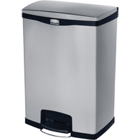 Slim Jim&reg; Waste Container, Stainless Steel, 24 US gal. Capacity Sidevic Inc.