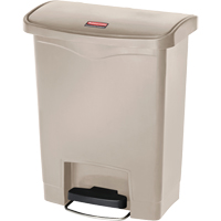Slim Jim&reg; Waste Container, Resin, 8 US gal. Capacity Sidevic Inc.