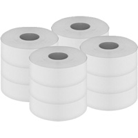 Pro Select Toilet Paper, Jumbo Roll, 2 Ply, 500' Length, White Sidevic Inc.