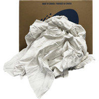 Chiffons recycl&eacute;s, Coton, Blanc, 20 lb Sidevic Inc.