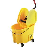 WaveBrake&reg; Mop Bucket & Wringer Combo Pack, Down Press, 8.75 US Gal.(35 Quart), Yellow Sidevic Inc.