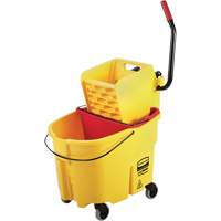 WaveBrake&reg; Mop Bucket & Wringer Combo Pack, Side Press, 8.75 US Gal.(35 Quart), Yellow Sidevic Inc.