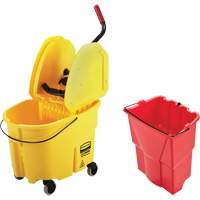 WaveBrake&reg; Mop Bucket & Wringer Combo Pack, Down Press, 8.75 US Gal.(35 Quart), Yellow Sidevic Inc.