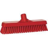 Deck & Wall Scrub Brush, Stiff Bristles, 12", Polyester, Red Sidevic Inc.