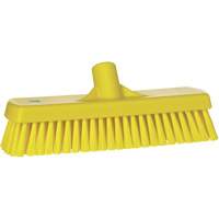 Deck & Wall Scrub Brush, Stiff Bristles, 12", Polyester, Yellow Sidevic Inc.