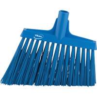 Angle Broom Head, X-Coarse Bristles, 12", Polyester, Blue Sidevic Inc.