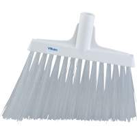 Angle Broom Head, X-Coarse Bristles, 12", Polyester, White Sidevic Inc.
