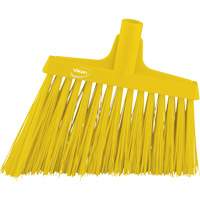 Angle Broom Head, X-Coarse Bristles, 12", Polyester, Yellow Sidevic Inc.