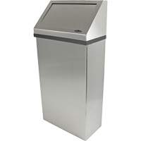 Poubelle murale, Acier inoxydable, 13,2 gal. US Sidevic Inc.