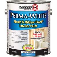Perma-White&reg; Mold & Mildew-Proof Interior Paint, 3.78 L, Gallon, White Sidevic Inc.