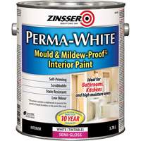 Perma-White&reg; Mold & Mildew-Proof Interior Paint, 3.78 L, Gallon, White Sidevic Inc.